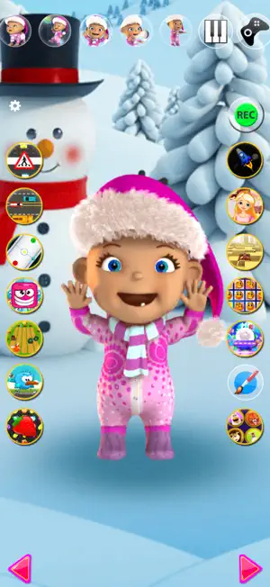Talking Baby Babsy Winter Fun screenshot 1