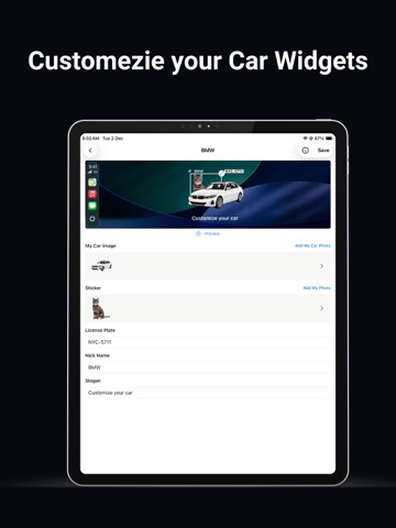 Car Widgets: CarWidgetGo iPad screenshot