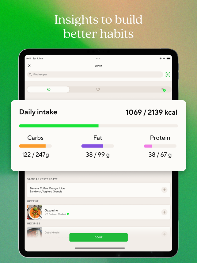 ‎Lifesum Food & Calorie Tracker Screenshot