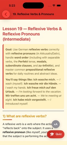 German Grammar - Intermediate Screenshot 5 of 10