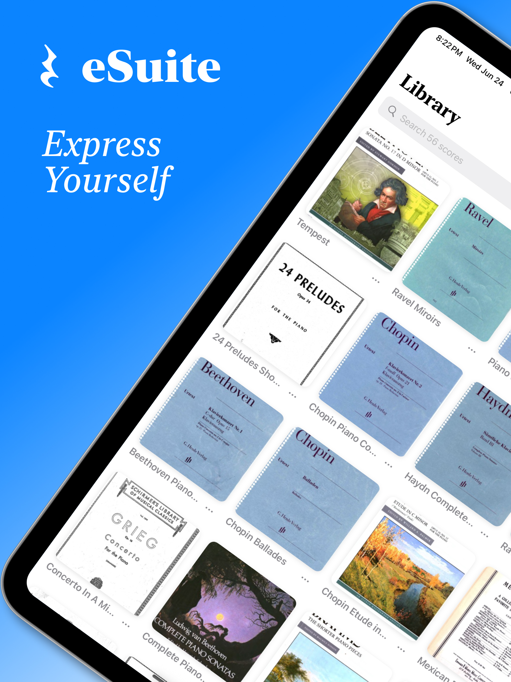 eSuite: sheet music