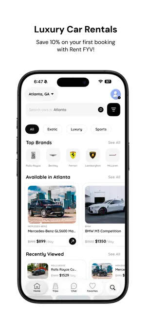 FYV- Car Rental Marketplace screenshot 2