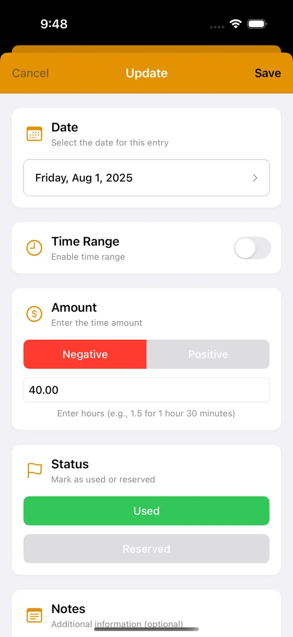 Screenshot #3 pour Paid Time Off