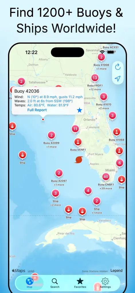 NOAA Buoy Reports - Weather App | MWM