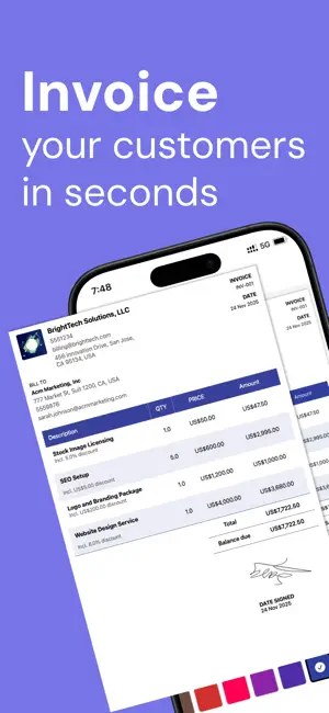 Estimate & Invoice Maker App screenshot 1