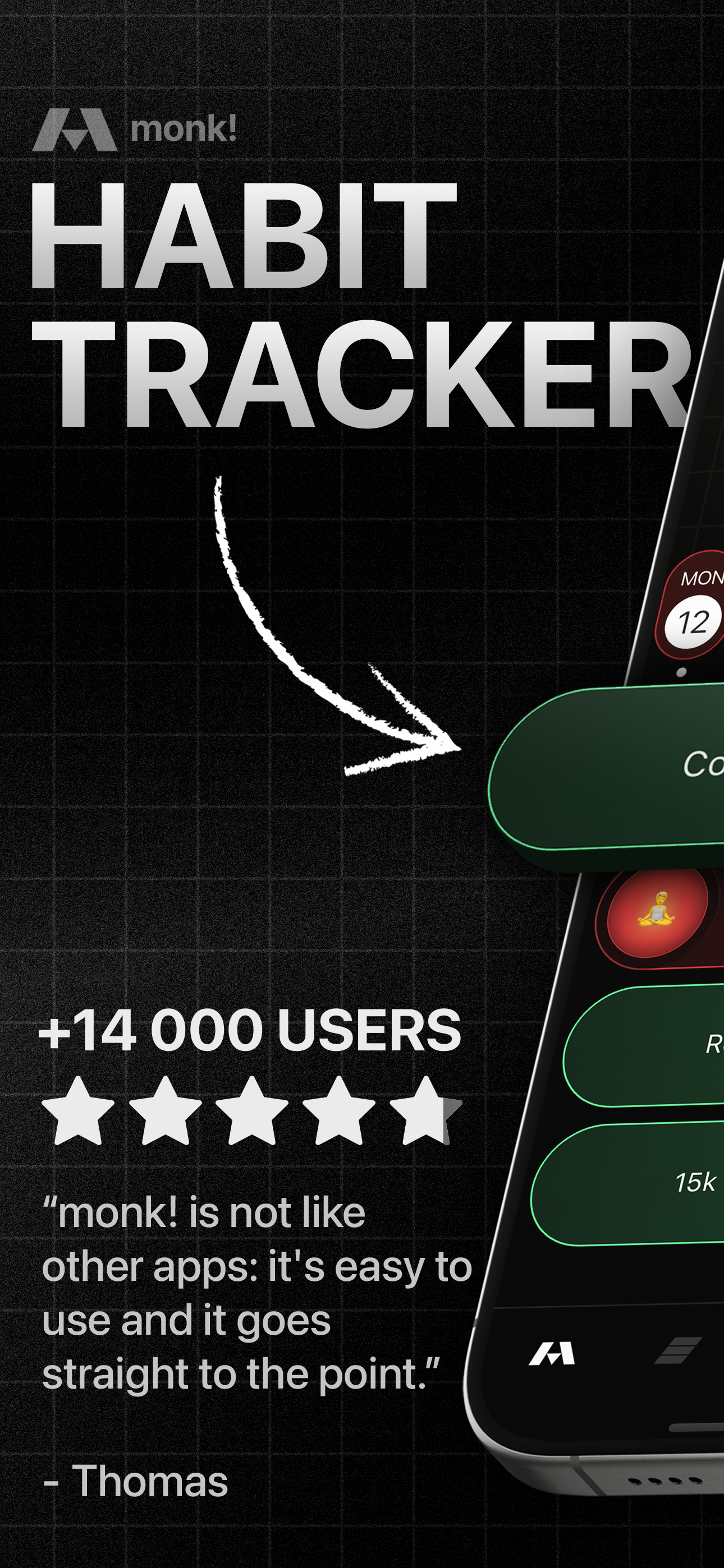 Habit Tracker - monk!