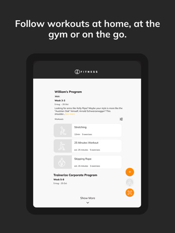Grow Daily Fitness iPad screenshot