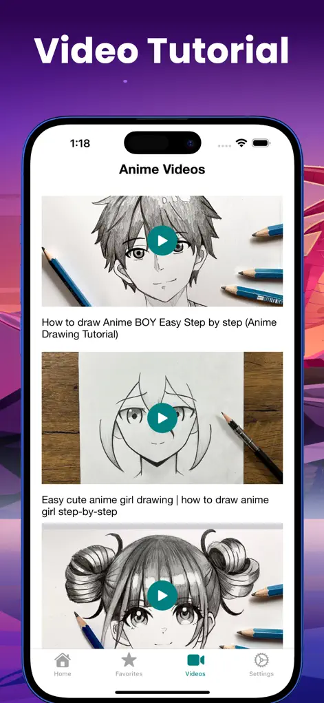Learn to Draw Anime - Offline - Graphics & Design App | MWM