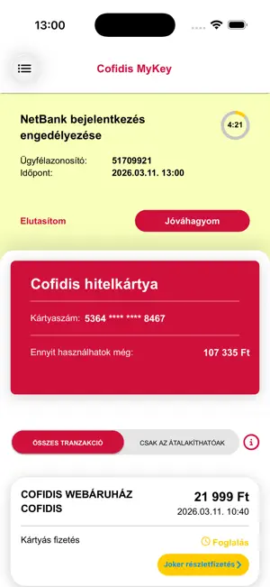 Cofidis MyKey screenshot 2