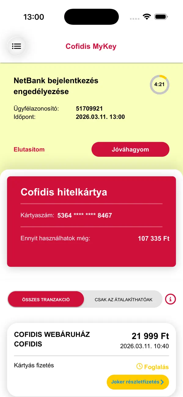 Screenshot #2 pour Cofidis MyKey