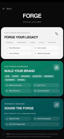 The Forge Fit screenshot