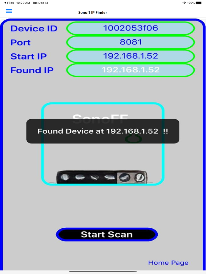 Sonoff IP Finder