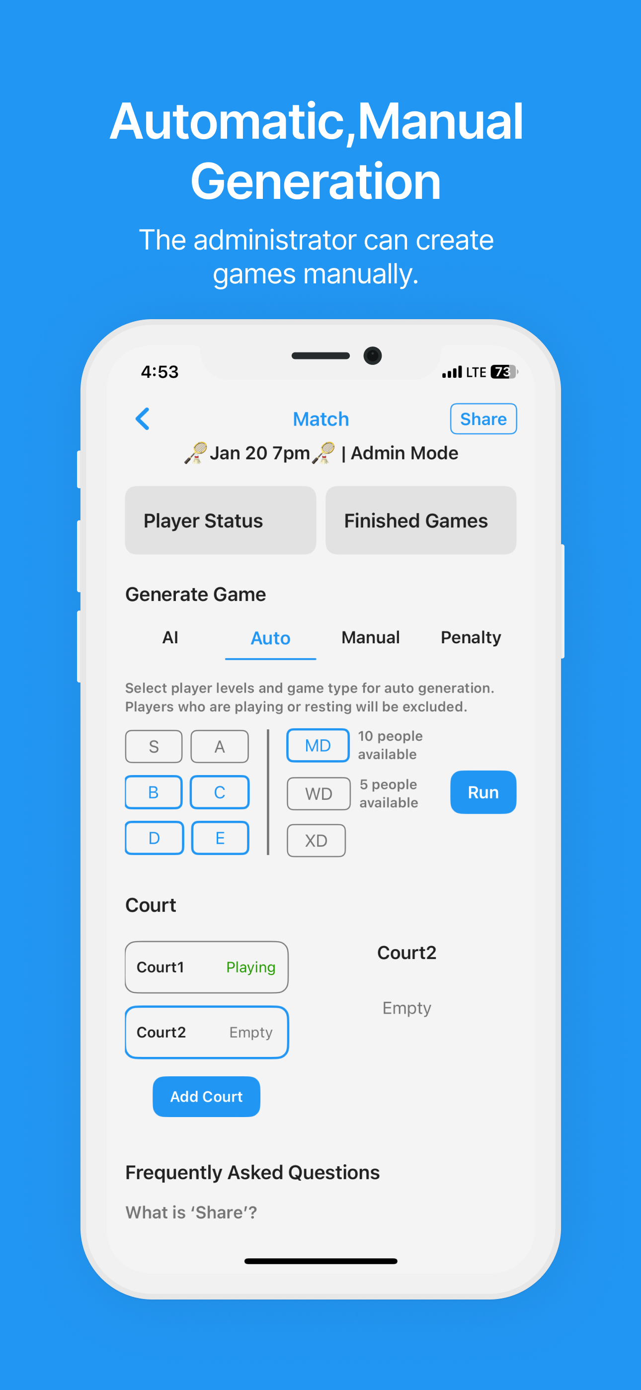 Matchit | Organize 2vs2 Games