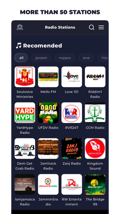 Jamaica Radio Live - FM & AM iPhone screenshot 1 - Music app