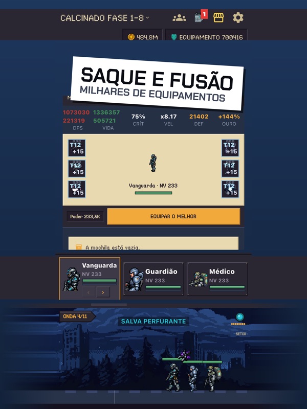 Ironvoid: RPG Idle Esquadrão screenshot 7
