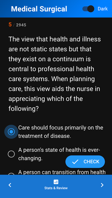 Med-Surg Practice Exam Screenshot