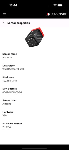 SensoFind screenshot