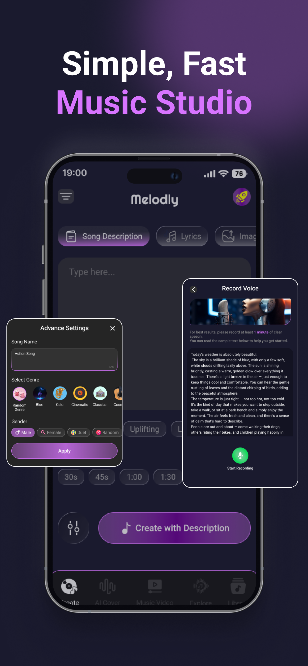 Melodly: AI Music Cover Maker