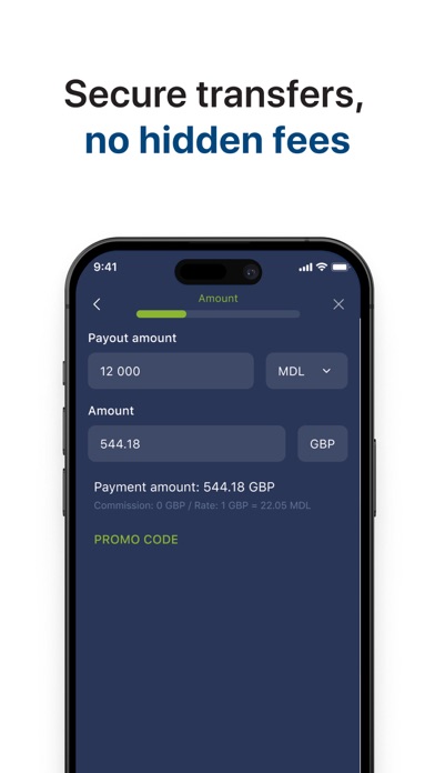 MoneyTO Money Transfer Screenshot