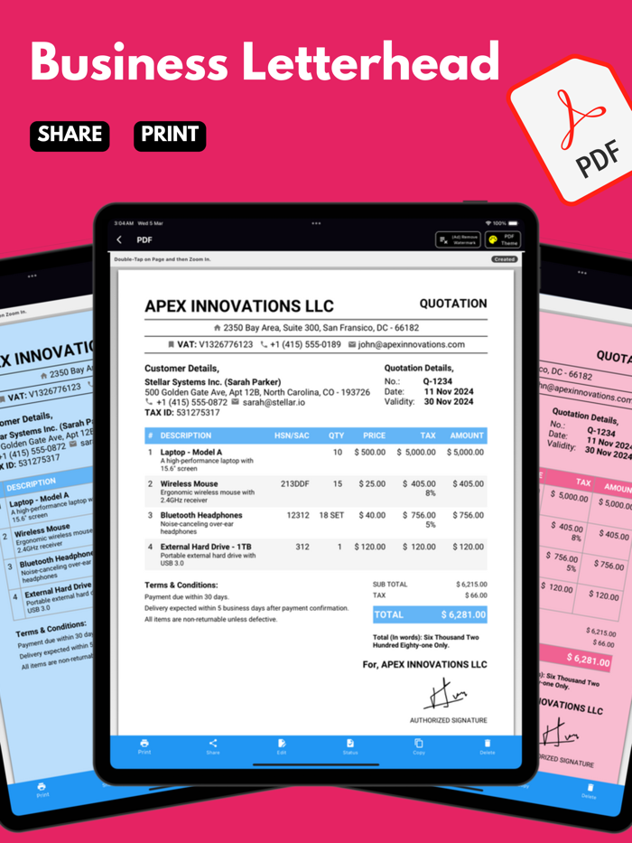 Delivery Note Maker App