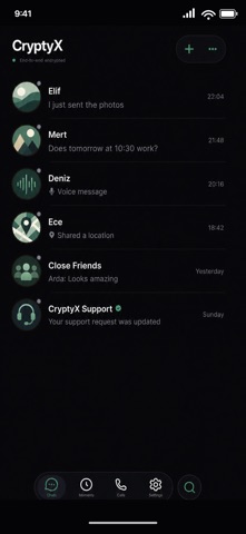 CryptyX: Secure Messaging Screenshot 1 of 5