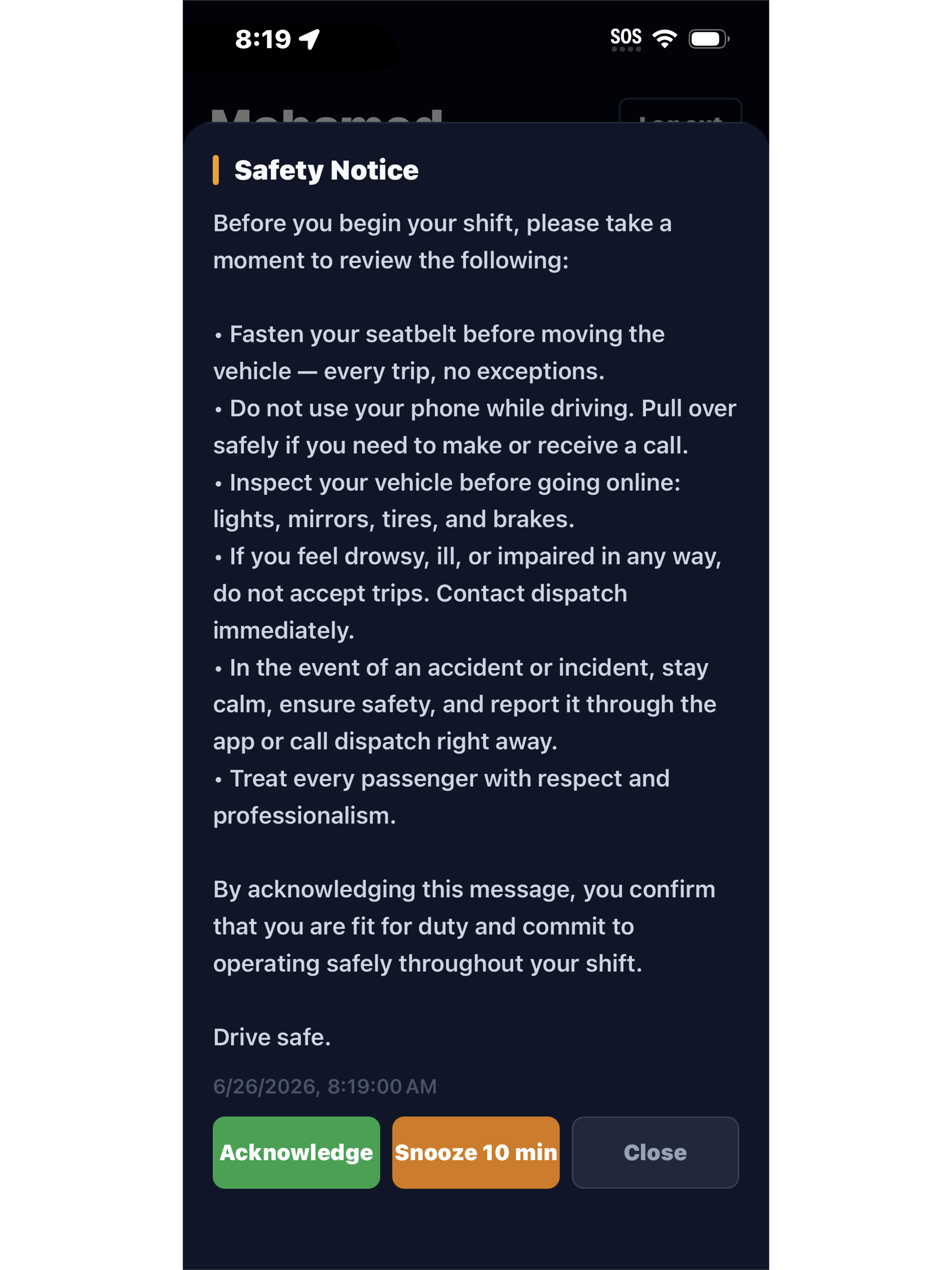 TaxiOps - Driver screenshot 10