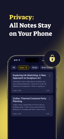 Yapper AI: Audio Diary iPhone screenshot