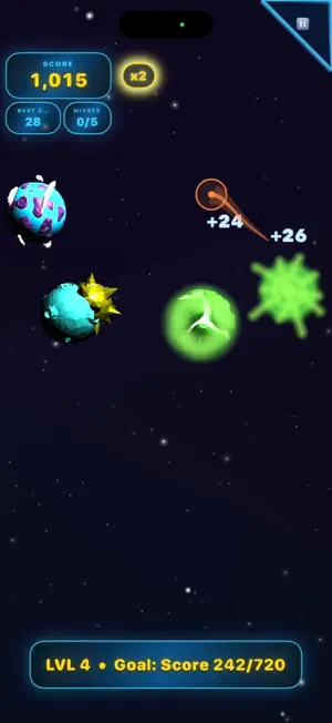 Astro Burst: Cosmic Slice screenshot 1