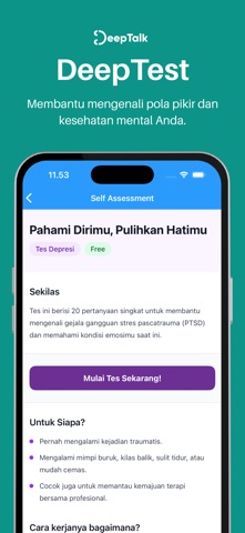 DeepTalk - Mental Health App iPhone screenshot 2