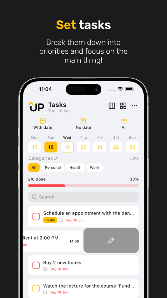 #4. UP: To Do List, Habit, Task (iOS) 由: Victor Shamruk