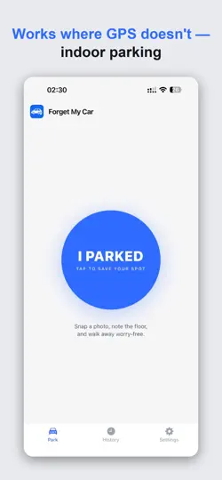 Forget My Car: Parking Finder iPhone Ekran Görüntüsü 2