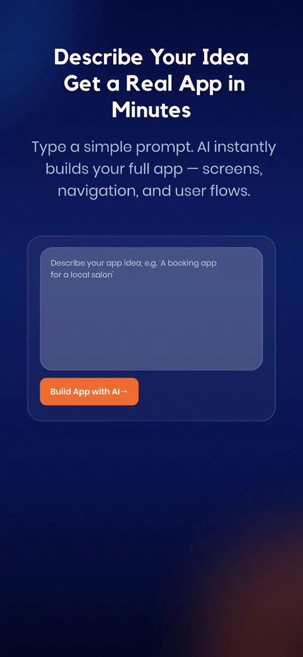 Screenshot #1 pour AI App Builder Appy Pie
