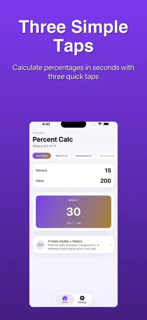 Percent Calculator - Discount screenshot 1