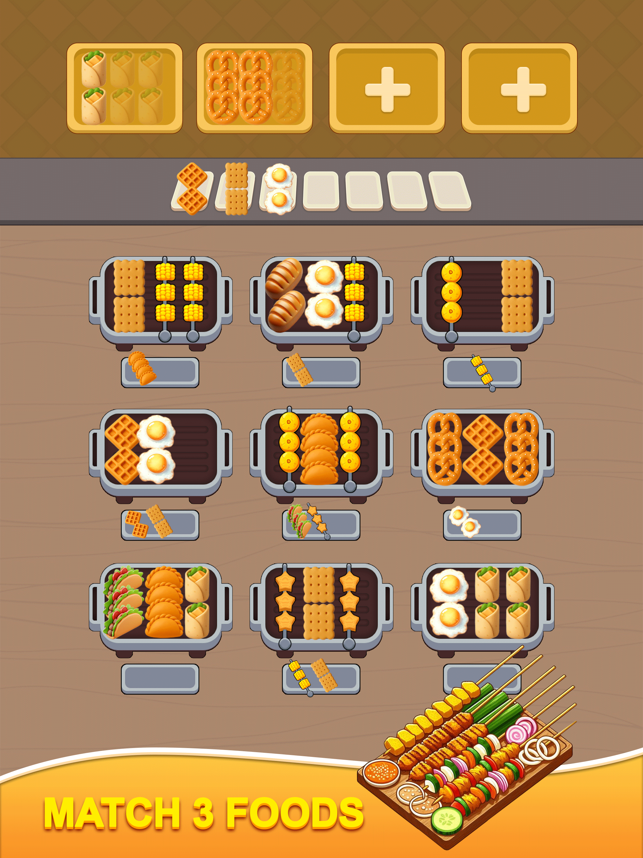 Skewer Jam Grill Sort Puzzle