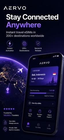 Aervo - eSIM Travel Data Screenshot 2 of 5