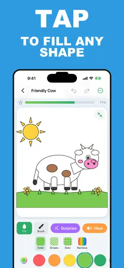 Capture d'écran de Farm Animal Coloring Kids sur iPhone 1