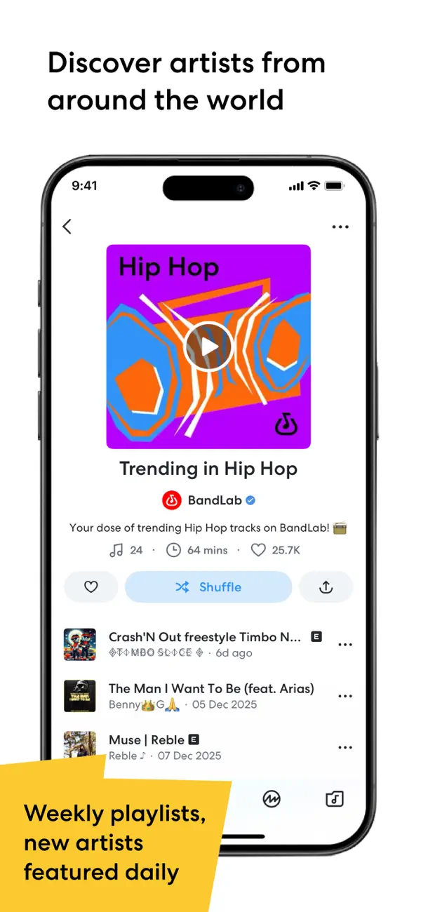 BandLab – Music Maker & Beats iPhone App Screenshot 9 – Musik