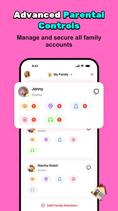 JusTalk Family Messenger iPhone screenshot 1 - Social Networking app