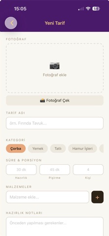 Mutfak Defteri Screenshot 2 of 6