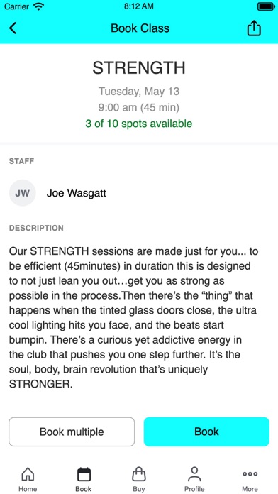 STRONGER Personal Training Screenshot