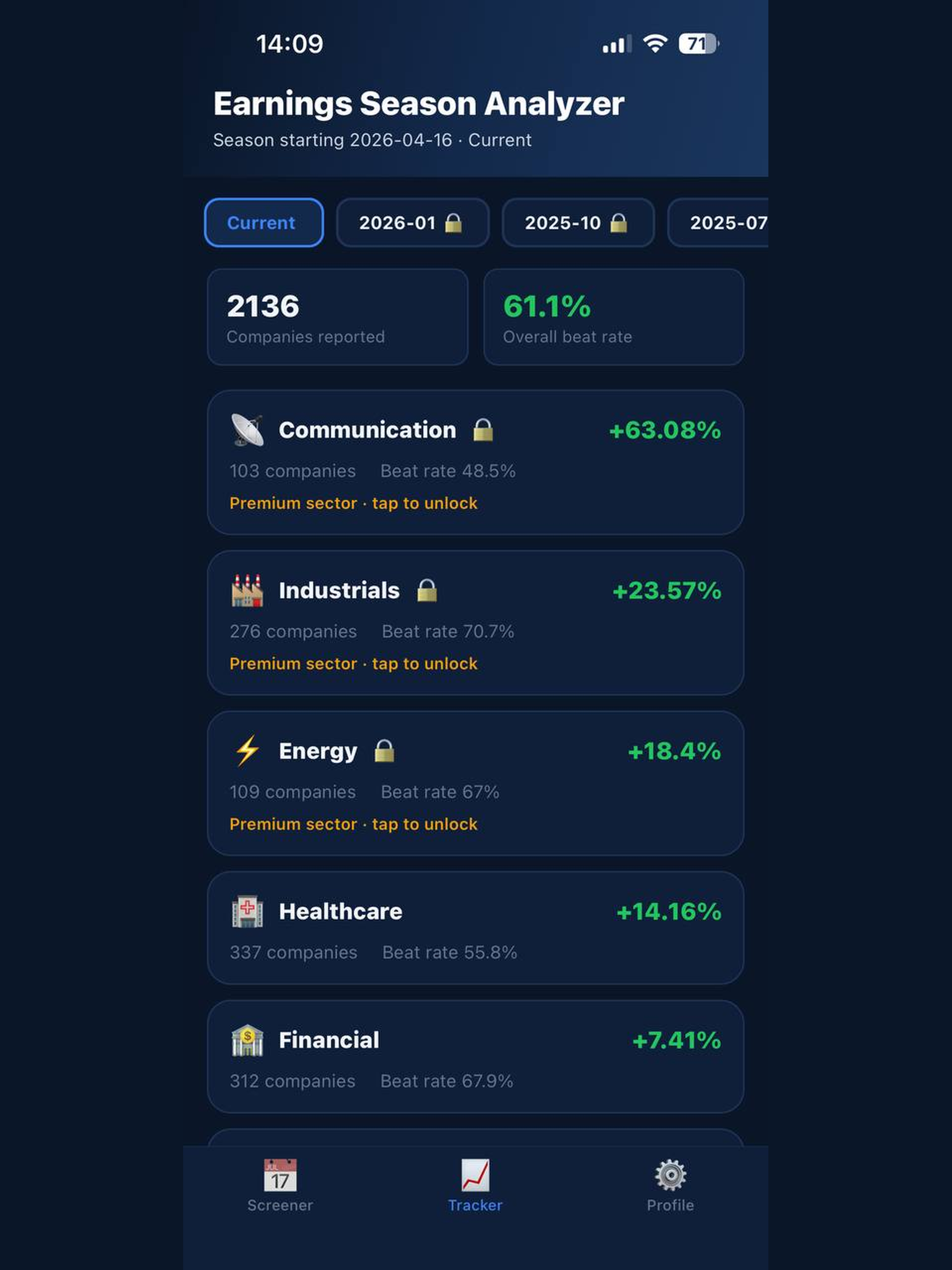 Earnings BeatEdge screenshot 4