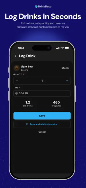 DrinkData - Alcohol Tracker screenshot 2