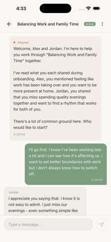 Aligned - Get on the Same Page iPhone screenshot
