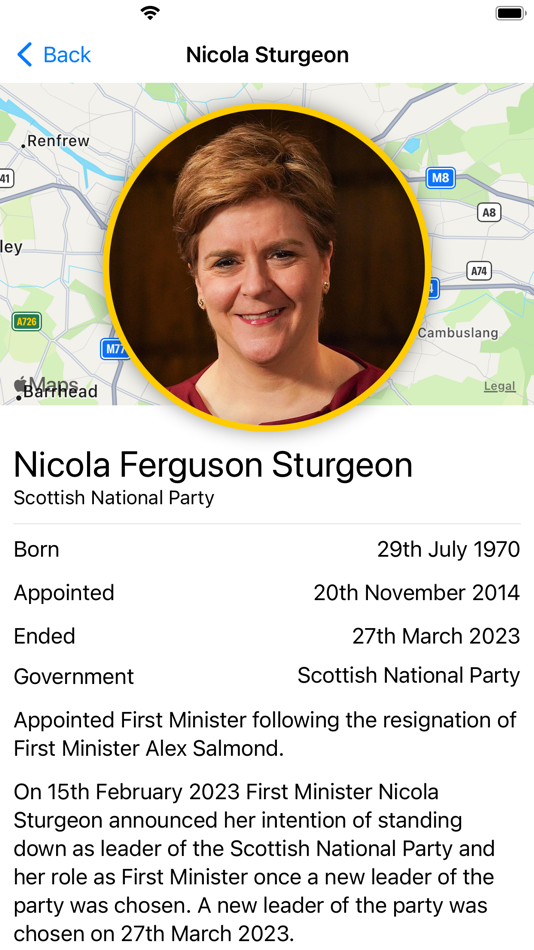 #3. First Ministers of Scotland (iOS) Podle: Darren Maxwell