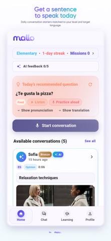 mallo - Speak Languages Screenshot 2 of 9
