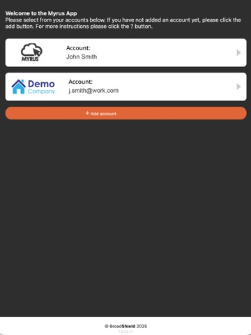 Myrus iPad screenshot