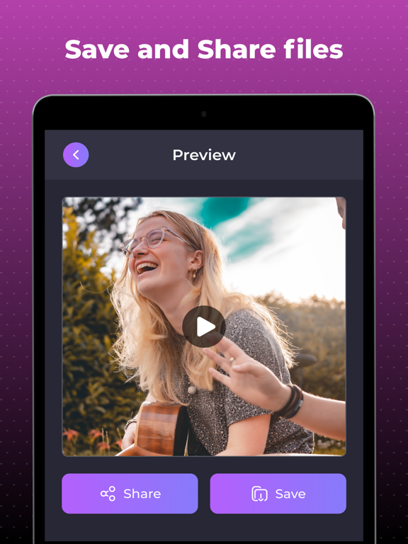 Video to MP3 - Reverse Audio iPad screenshot 5 - Photo & Video app