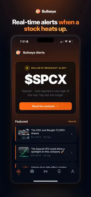 Bullseye Alerts screenshot 1