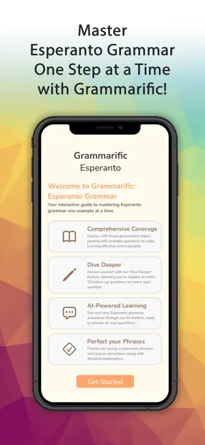 Grammarific: Esperanto Grammar screenshot 1