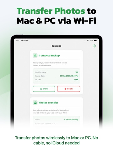 Super Backup & Storage Cleaner iPad screenshot